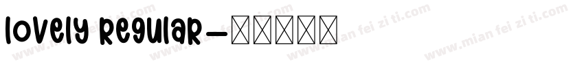 Lovely regular字体转换